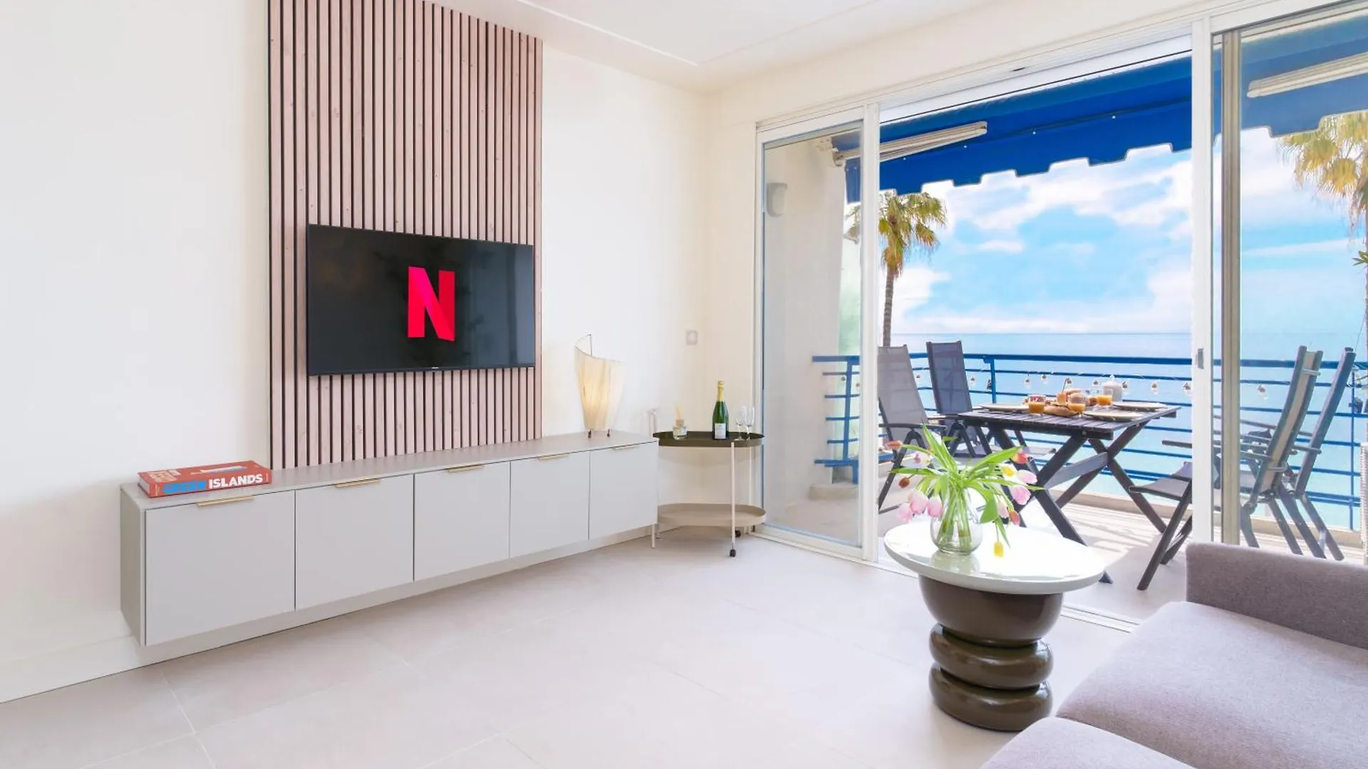 Studio Terrasse Vue Mer Idyllique 앙티브